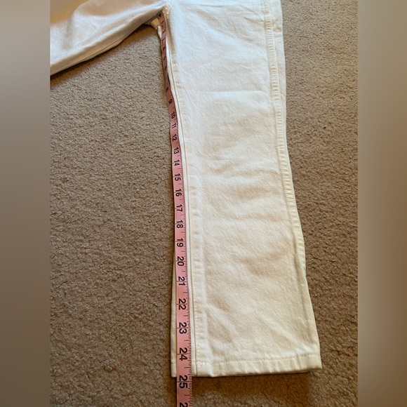 NWT RE/DONE 90s High Rise Loose Jean in White‎ Size 24 - Picture 15 of 16